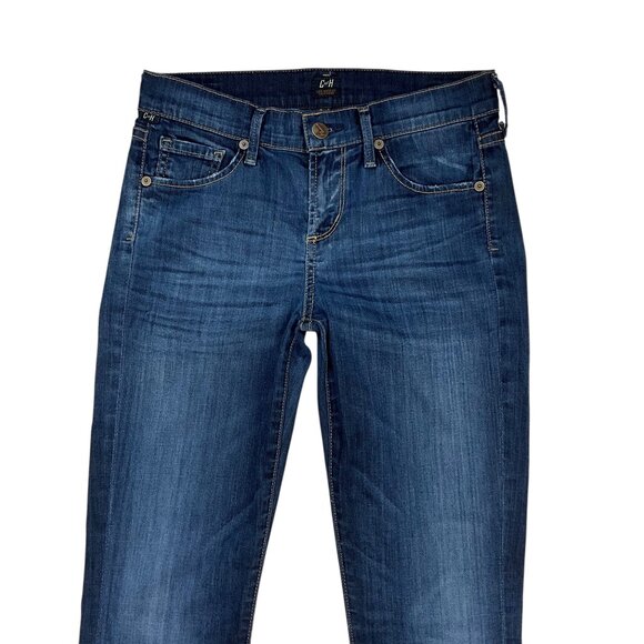 Citizens Of Humanity COH Dita Petite Bootcut Leg Jeans 25 Blue Low Rise Zip Fly - Picture 8 of 13